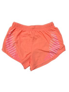 Nike Women’s Coral Athletic Shorts with Pink Accent - Small